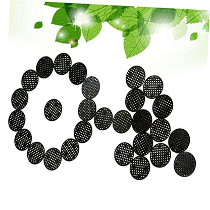 100pcs Flower Pot Hold Mesh Pad Plastic Drainage Covers for Planters Flower Pot Grid Mat Prevent Soil Loss and Leak Reusable and Breathable