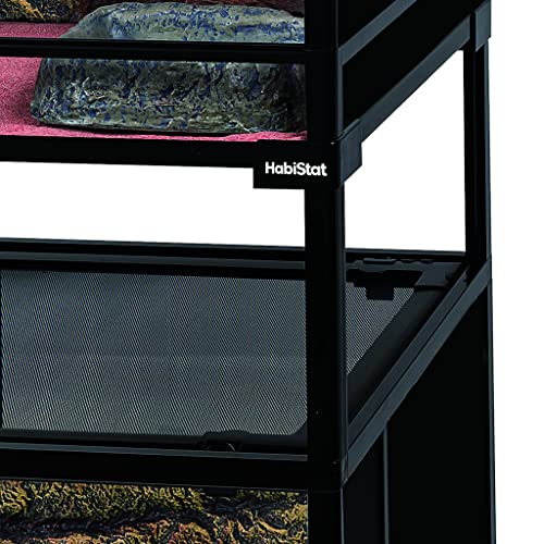 Habistat Terrarium Stacking Kit for 24"x18" Reptile Terrariums – Stackable Reptile Enclosure Spacer with Acrylic Panels and Posts, Space Saving Stacker for Enclosures, Bearded Dragon or Snake Tanks