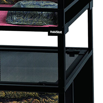 Habistat Terrarium Stacking Kit for 18"x18" Reptile Terrariums – Stackable Reptile Enclosure Spacer with Acrylic Panels and Posts, Space Saving Stacker for Bearded Dragon, Gecko, or Snake Enclosures