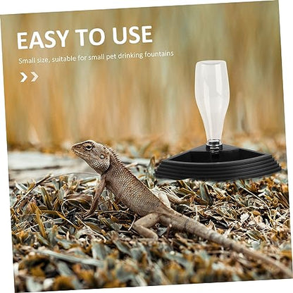 1pc Reptile Automatic Water Fountain Pet Water Bowl for Tortoise Lizard Other Reptiles Easy to Install Safe Convenient Feeding Tool