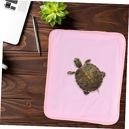 VANZACK 1pc Pet Heating Pad Pet Bed Dragon Reptile Under Tank Heating Pad Chicken Coop Rabbit Turtle Basking Platform Thermostat Reptile Turtle Tank Blanket Frog Snake Gecko Pink Polyester - color: Pink