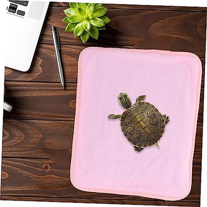 VANZACK 1pc Pet Heating Pad Pet Bed Dragon Reptile Under Tank Heating Pad Chicken Coop Rabbit Turtle Basking Platform Thermostat Reptile Turtle Tank Blanket Frog Snake Gecko Pink Polyester - color: Pink