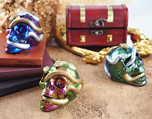Silicone Skull Molds - 3D Snake & Skeleton Skull Decor for Epoxy Resin DIY Art Craft Candle Making
