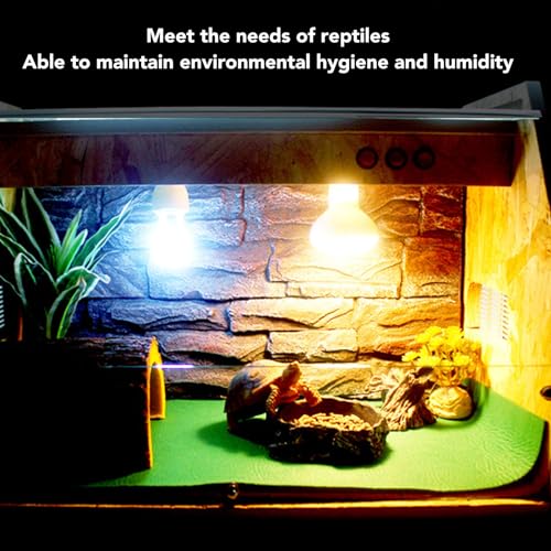BEIJIALY Reptile Carpet Mat, Reptile Carpet Absorbent Breathable Soft Washable Reusable Reptile Terrarium Liner Bedding for Snakes Lizards Tortoises(100x40cm / 39.4x15.7in) - color: 100x40cm / 39.4x15.7in