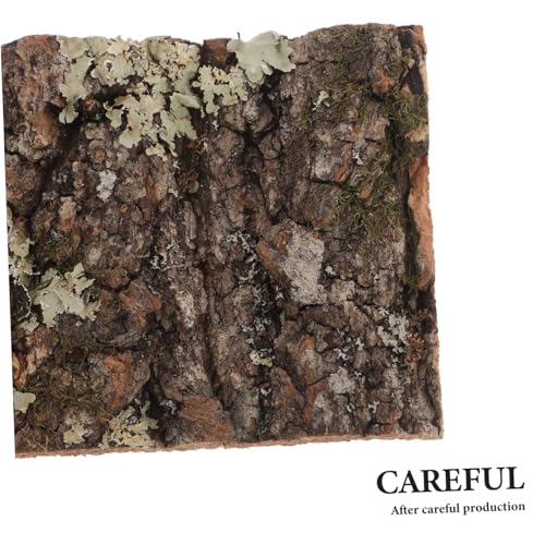SUPVOX Natural Cork Bark for Reptile Tank Decor Tree Bark Hide for Reptile Habitat Aquarium Background Decoration for Lizard Snake Gecko and Other Reptiles