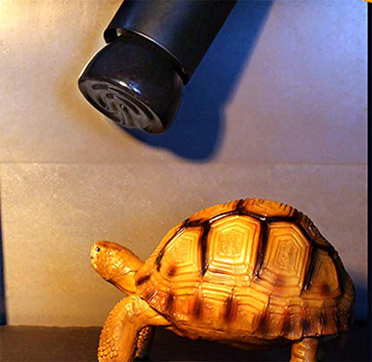 100W Mini Reptile Heat Lamp Bulb E26 Base Non-Light Emitting Infrared Ceramic Heat Emitter for Terrariums Turtles, Lizards, Snakes, and Small Pets 2-Pack