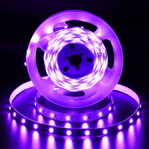 echosari Strip Lights USB 5V, 9.8Ft 180 LED Strip Lights 2835 SMD Super Bright with Self-Adhesive DIY for Cabinet Photo Frames Desks Monitor Shelves Decor (Purple) - color: Purple