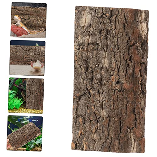 Happyyami Pet Fish Tank Landscaping Reptile Bark Fish Tank Decorations Reptile Background for Terrarium Decorative Background for Aquarium Terrarium Accessories Aquarium Decorative Board