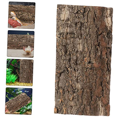 Happyyami Pet Fish Tank Landscaping Reptile Bark Fish Tank Decorations Reptile Background for Terrarium Decorative Background for Aquarium Terrarium Accessories Aquarium Decorative Board