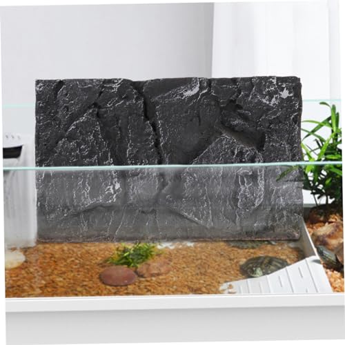 POPETPOP 3D Lizard Background Reptile Tank Decorative Panels Pu Material Aquarium Terrarium Fish Tank Simulated Rock Panel