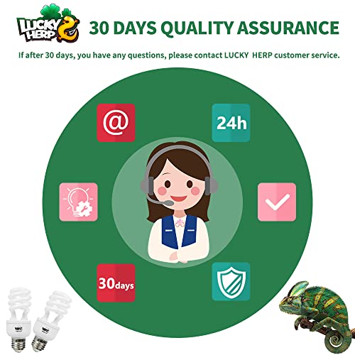 LUCKY HERP Reptile UVA UVB Light 5.0 13W Compact Fluorescent Tropical Terrarium Lamp - style: UVB5.0 13W