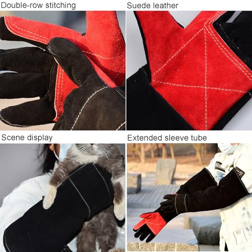 ThreeH Animal Handling Gloves Anti Bite Anti Scratch Multifunctional Protective Gloves for Dog Cat Bird - size: Medium
