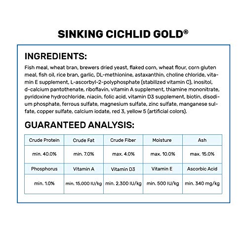 Hikari 12-Ounce Sinking Cichlid Gold Pellets for Pets, Medium - color: Gold, size: 12 Ounce (Pack of 1)