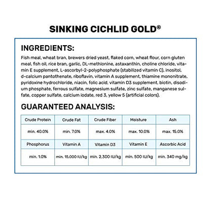 Hikari 12-Ounce Sinking Cichlid Gold Pellets for Pets, Medium - color: Gold, size: 12 Ounce (Pack of 1)