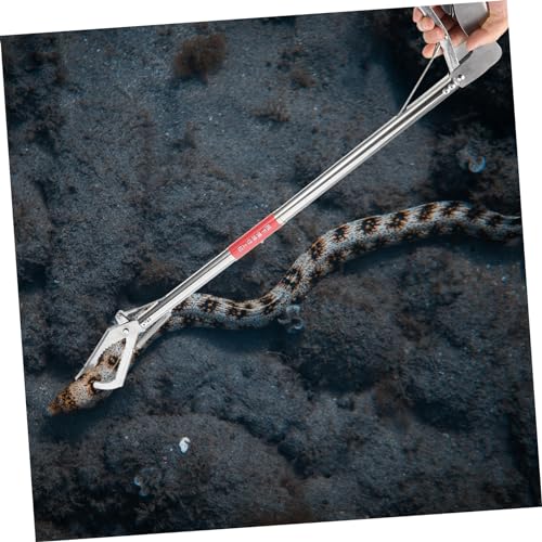 Stainless Steel Snake Tong Grabber with Wide Jaw Versatile Eel Tool for Fishing Garbage Collection Skid Handle for Easy Use Design