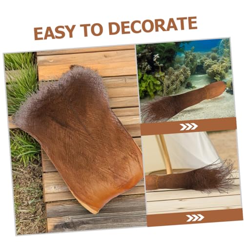 5sheets Real Palm Tree Bark Decor Garden Background Artificial Tree Bark for Terrarium Decor Indoor Outdoor Garden