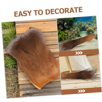5sheets Real Palm Tree Bark Decor Garden Background Artificial Tree Bark for Terrarium Decor Indoor Outdoor Garden