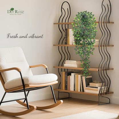Der Rose 34'' Fake Hanging Plants Artificial Potted Mandala Vine Plants Indoor and Outdoor for Office Home Living Room Bathroom Wall Shelf Decor (1Pack) - size: 34"-Fake Mandala
