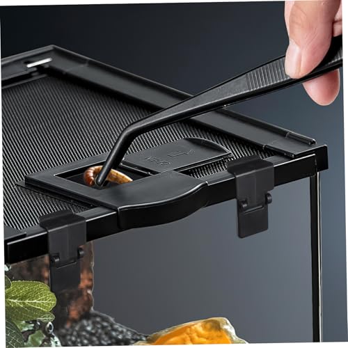 HEMOTON 6pcs Reptile Feeding Tank Lock Buckles Lightweight Escape Clips for Turtle Terrarium for Glass Aquariums and Insect Boxes Durable and Ventilated Design