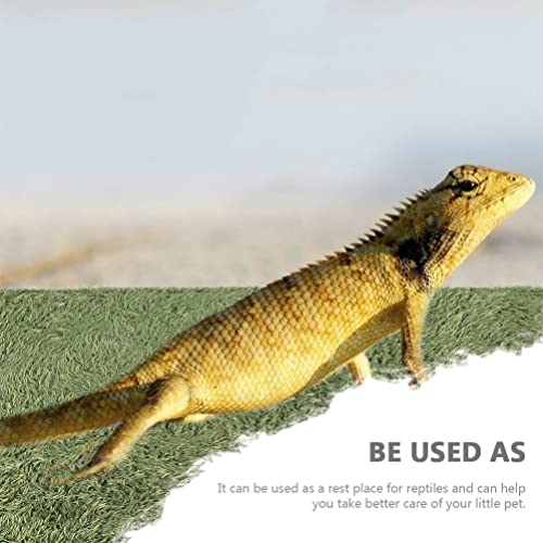 balacoo Simulation Reptile Moss Carpet for Tortoise Habitat Green Home Terrarium Liner Premium Mat for Reptiles Moisture Retaining Pet Carpet for Crawl Pets and Amphibians
