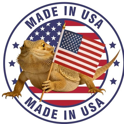 Bearded Dragon Tank Cleaner – 32oz No-Rinse Cage & Habitat Spray – Fast Odor Eliminator & Waste Remover – Pet Safe, Non-Toxic Formula – Easy Terrarium Cleaning – Made in USA