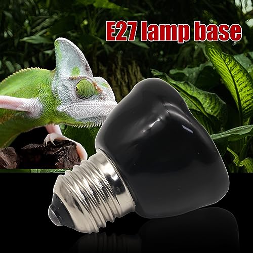 Mini Reptile Heat Lamp, 25w Infrared Ceramic Heat Emitter, No Light Emitting Reptile Heat Bulbs,Ceramic Heat Lamp for Amphibian, Chicken Coop,Cat, Turtle, Snake,Terrarium (1, 25 W) - size: 25 W