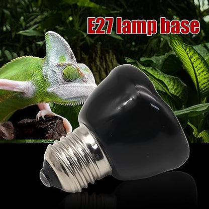 Mini Reptile Heat Lamp, 25w Infrared Ceramic Heat Emitter, No Light Emitting Reptile Heat Bulbs,Ceramic Heat Lamp for Amphibian, Chicken Coop,Cat, Turtle, Snake,Terrarium (1, 25 W) - size: 25 W