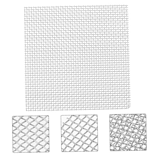 Happyyami 10pcs Stainless Steel Wire Mesh Pad for Aquarium Aquatic Plants and Moss Non Grass Planting for Fish Tank Decoration and Plant Fixation
