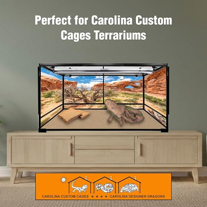 T5HO 34” UVB Reptile Light Fixture 39w, Bearded Dragon and Reptile Terrarium Light Fixture