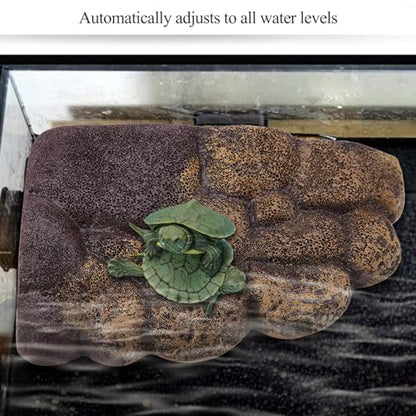 Tortoise Island Tortoise Pu Foam Magnetic Basking Floating Island for SemiAquatic Animals 16113cm/27174cm Easy Installation Integrated Magnet (NS-78 Trumpet) - size: NS-78 Trumpet