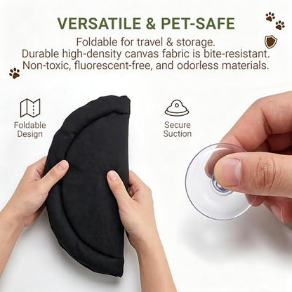 Bearded Dragon Bed Reptile Hammock, Small Animal Sleeping Pad with Suction Cup for Car Window, Washable Lizard Lounger Terrarium Resting Spot for Leopard Gecko, Guinea Pig, Hamster, Dwarf Rabbi