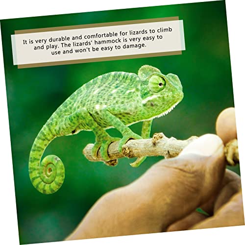 Gecko Hammock Reptile Grass Mat Lizard Grass Pad Comfortable Pet Supply for Lizards Iguanas Cats