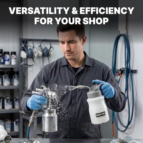 KOTA 1 L Adjustable Hand Pump Pressure Sprayer, Heavy-Duty Multipurpose Bottle for Automotive Solvents, Surface Prep & Car Detailing, Chemical-Resistant PE Construction (Cleaning Applicator) 75880 - style: Cleaning Applicator