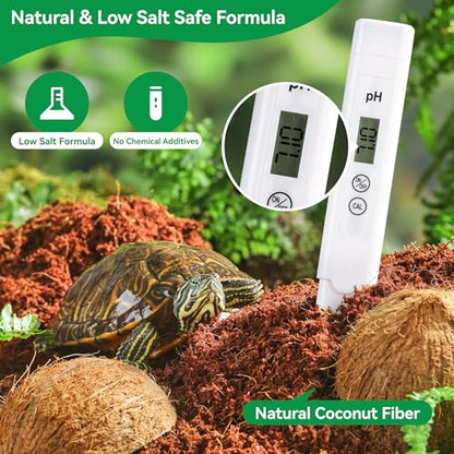 5 Pcs Organic Coconut Fiber Substrate, Biodegradable 100% Natural Coco Soil Brick, Multipurpose Eco-Friendly Terrarium Bedding for Reptiles, Tortoise, Bearded Dragon, Gecko, Snake & Amphibians - size: 5 Pcs