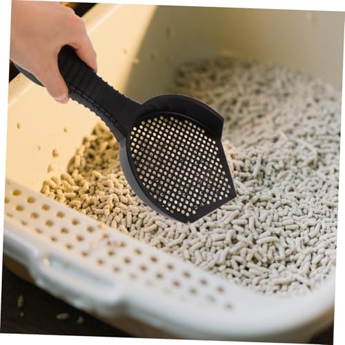 TOYANDONA 2pcs Cat Litter Scoop Set Ergonomic Plastic Scooper Fine Sifting Design for Easy Waste Removal Litter Boxes and Reptile Terrariums and Comfortable Grip