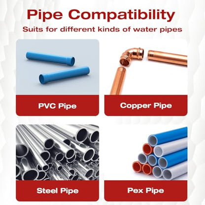 H&G Lifestyles 8W/FT Heat Tape for Water Pipes 18FT | Self-Regulating Heat Cable for Pipe Freeze Protection,Snow De-icing Heating Tape for Winter,Keeps Water Flowing at -40°F, - color: 18-feet