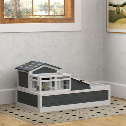 Tortoise Habitat with Three Rooms