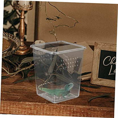 BESPORTBLE 3pcs Spider Habitat Boxes Small Reptile Enclosures for Tarantula Scorpion Gecko Lightweight Feeding Bins Ventilation for Optimal Pet Growth
