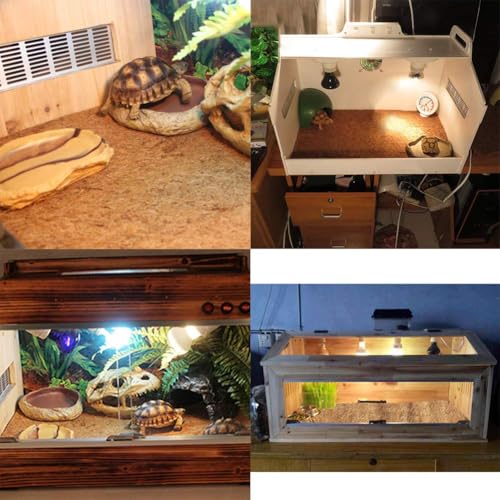 PIVBY 2 PCS Reptile Carpet, Natural Coco Coir Mat (19.6" x 11.7"), Coconut Fiber Substrate Pet Terrarium Liner for Bearded Dragon Tortoise Habitat Lizards Turtles Snakes Iguana Hermit Crab - size: M: 19.6" x 11.7"