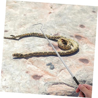 balacoo Retractable Reptile Hook Snake Catching Tool for Moving Handling Snakes Portable Accessory and Reptile Collectors