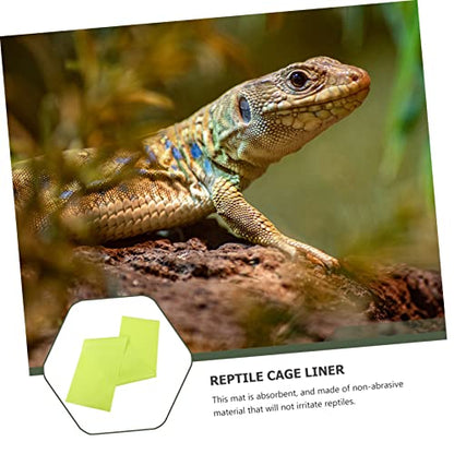 Happyyami 2pcs Non-Absorbent Reptile Carpet for Terrariums Bedding Liner for Bearded Dragons Snakes and Turtles for Tanks - size: 150X30CM
