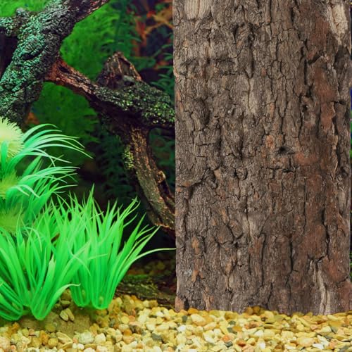 Alipis Cork Bark: Terrarium Cork Background - Natural Tree Bark Flats Reptile Habitat Decor Climbing Platform for Gecko, Snake, and Aquarium Fish Tank Background
