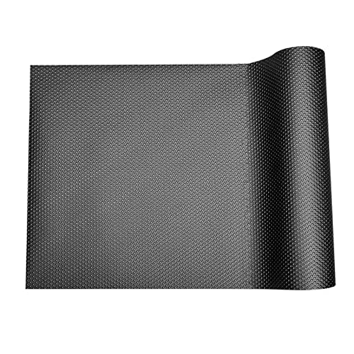Bearded Dragon Tank Accessories, Reptile Terrarium Liner Substrate for Leopard Gecko, Snake, Lizard and Tortoise, Non-Adhesive Reptile Carpet Bedding for Reptile Tank, Black - color: Black