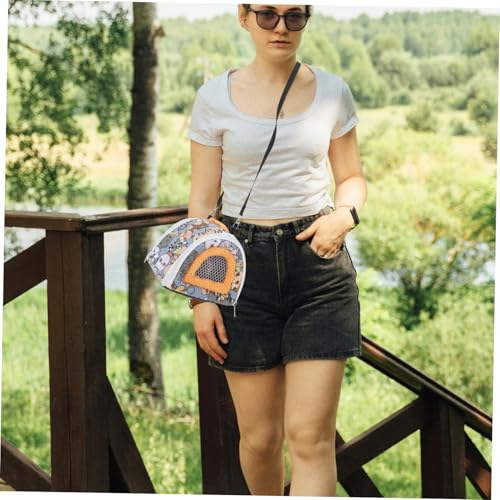 Hamster Carrier Bag Portable Travel Pouch for Pets Warm Breathable Design for Hiking Outings Shopping Suitable for Hamsters Mice Hedgehogs Squirrels