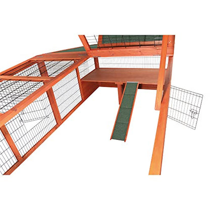 Outdoor Run with Mesh Cover (XL) - size: 94.0"L x 46.0"W x 31.0"H