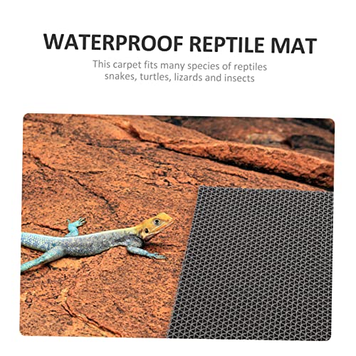 Toddmomy Waterproof Moisture-Proof Reptile Cage Mat 3-in-1 Turtle Lizard Carpet Substrate Liner for Terrarium for Snakes Bearded Dragons and Tortoises