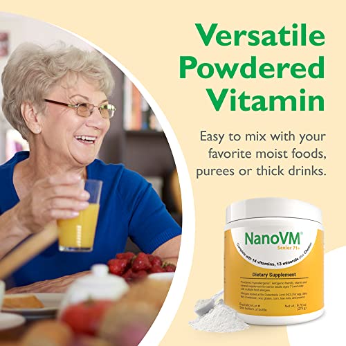 Senior 71+, Allergen-Free Vitamin Supplements, Unflavored Multivitamin Powder with 14 Vitamins & 13 Minerals, Low-Carbohydrate Mineral Supplements, 275g - Solace Nutrition - style: Senior