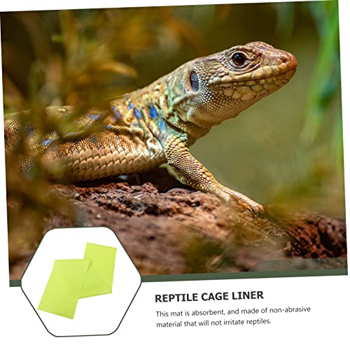 Toddmomy 2pcs Reptile Mat Terrarium Bedding for Snakes Lizards and Turtles Easy Reptile Carpet for - size: 150X30CM