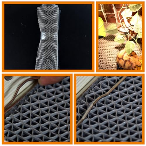 HANABASS Tortoise Terrarium Mats Reptile Cage Pad Reptile Carpet Lizard Mats Pet Supplies Easy to Clean Water - color: Dark Grey