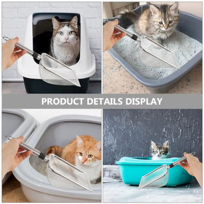POPETPOP Pet Reptile Litter Scoop Shovel for Cleaning Reptile Waste for Terrariums and Animal Substrates Comfortable Grip Handle Easy to Use
